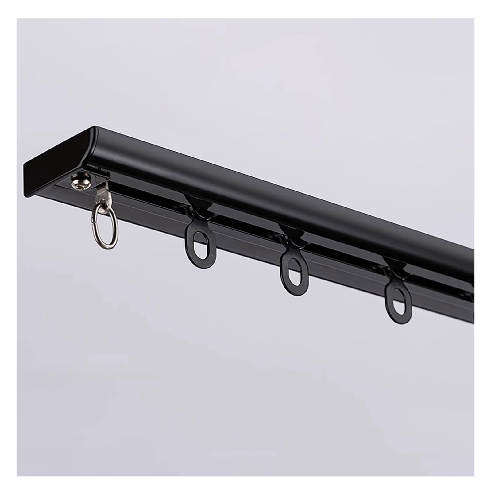 Tringle à rideau de plafond, rail simple ultra fin, séparateur de pièce pour salon et chambre à coucher, utilisation polyvalente en intérieur