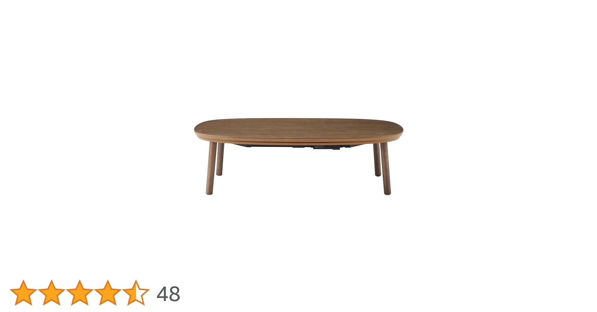 楕円こたつ ダークブラウン 幅130×奥行75×高さ37cm MJ-KD3-DB 61xGNJWS1SL._AC_UF350,