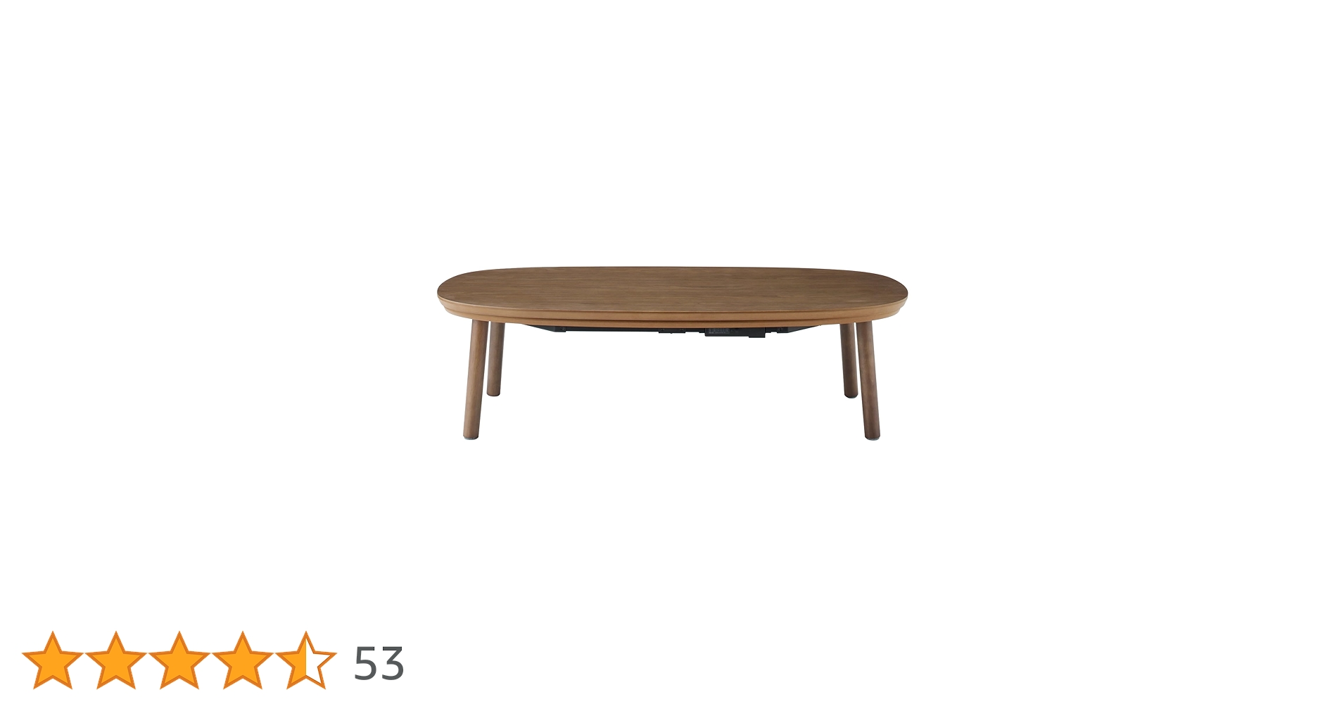 楕円こたつ ダークブラウン 幅130×奥行75×高さ37cm MJ-KD3-DB 517mFHTLeTL.jpg_BO30,255,255,