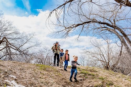Merrell Kids' Everyday Half Cushion Crew Socks - 6 Pair Pack - Reinforced Heel and Toe3