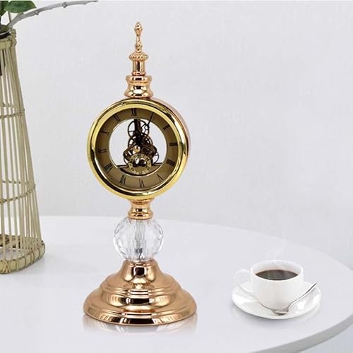 Orologio da camino vintage - Orologio a pendolo antico in stile fattoria - Elegante design in metallo, ideale for anniversari o decorazioni for la casa