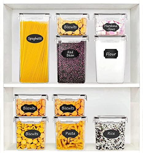 Razcc Airtight Food Storage Containers - Bpa Free Cereal & Dry Food Storage Containers Set Of 32 For Sugar, Flour, Snack, Baking Supplies, With Free Chalkboard Label #TOP6