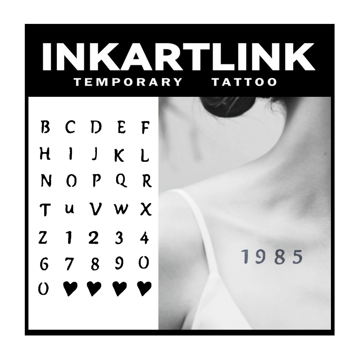 INKARTLINK Tattoo Tech, 2 Sheets Semi Permanent Tattoo, Adult Art Design Temporary Tattoos, Lasts 1-2 Weeks, Waterproof, Realistic Look, No Adhesive,