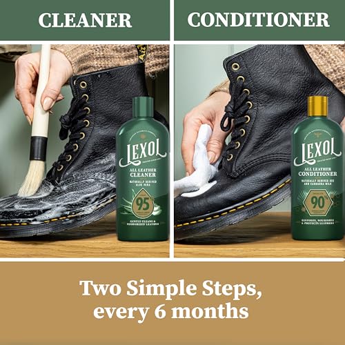 Lexol All Leather Cleaner, Naturally Derived Leather Care Cleaner with Aloe Vera, Great for Car Interiors, Boots, Furniture, Bags, Jackets and More, 16.9 fl oz by Lexol - Image 6