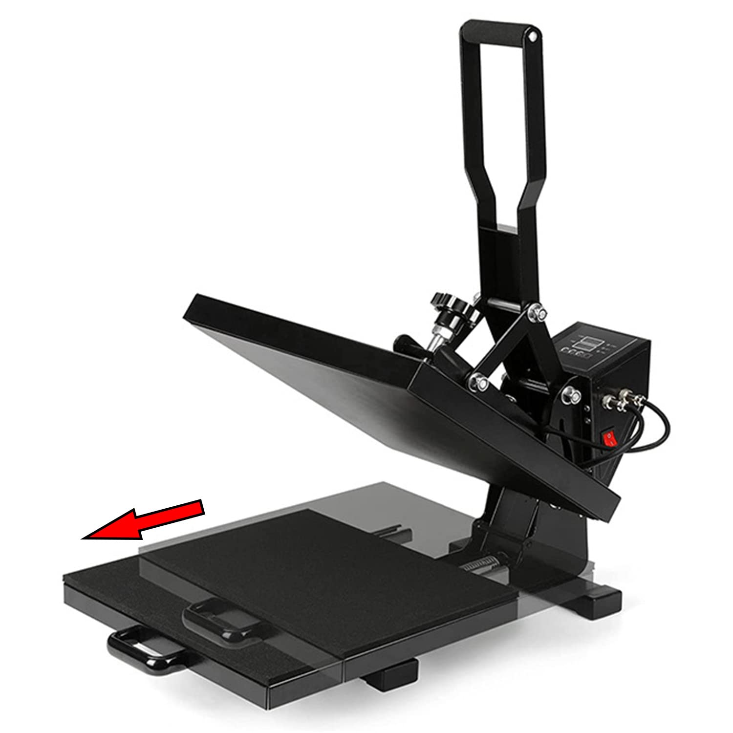 Heat Press Machine 40x50 cm Pressa a Caldo per Magliette con Doppio Tubo di Riscaldamento a Controllo Digitale 2000W Pressa Calore Termopressa Multiuso per Magliette, Cuscini, Borse DIY e Affari
