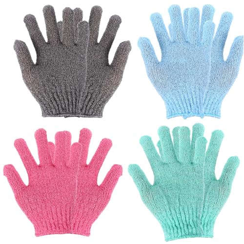 Élimination des peaux mortes avec les gants exfoliants pour retrouver une douceur