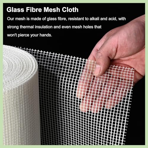 Selbstklebendes Fiberglas-Netzband für Decken-, Wand- und Betonreparatur, langlebige Verstärkung für Putz-, Gips- und Isolierprojekte
