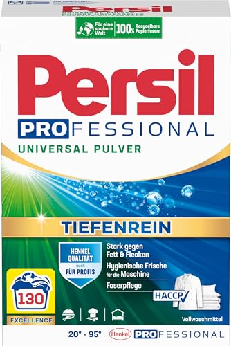 Persil Professional Universal Detergent Powder (130 Loads | 17.2 lbs | 7.8 kg) - All-in-one Solution For Deep Clean Laundry and Freshness for the Machine
