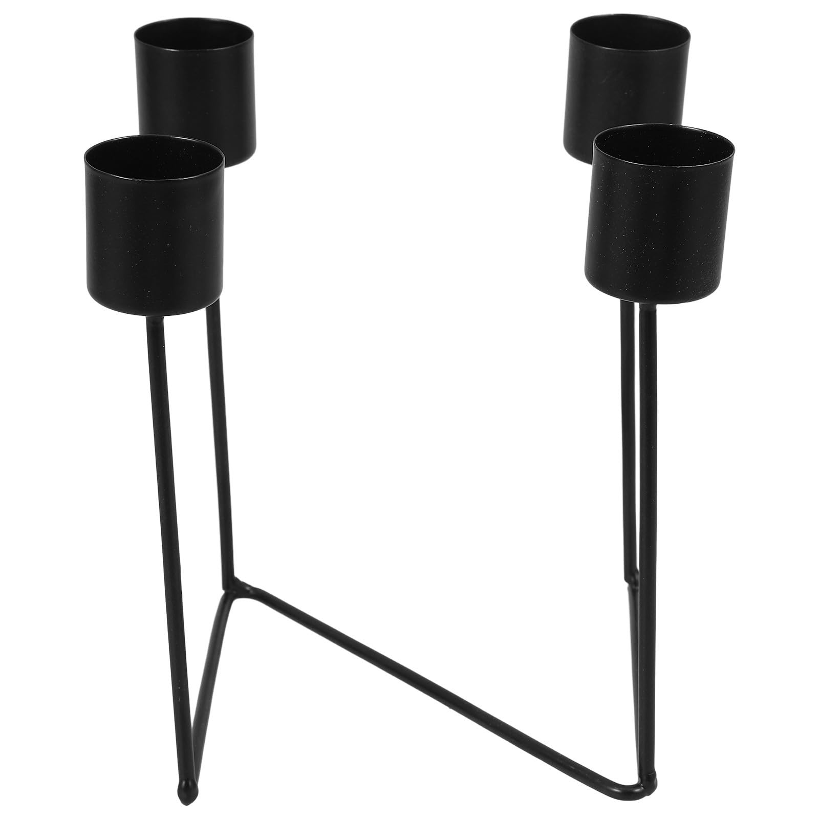 Toyvian 4 Stück Weihnachtlicher Adventskerzenhalter aus Eisen für | Antiker Retro Vintage Stil, für Bankett und Tischmitte, ein Stück, Saisonale Weihnachtsdeko