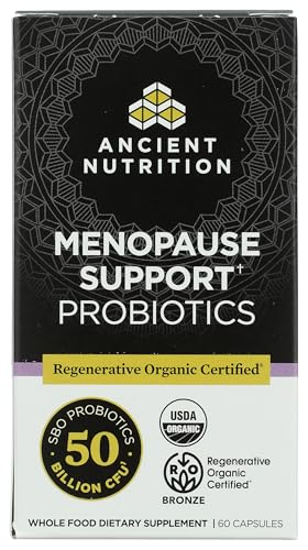 Ancient Nutrition Organic Menopause Support Probiotics 50b, 60 CT