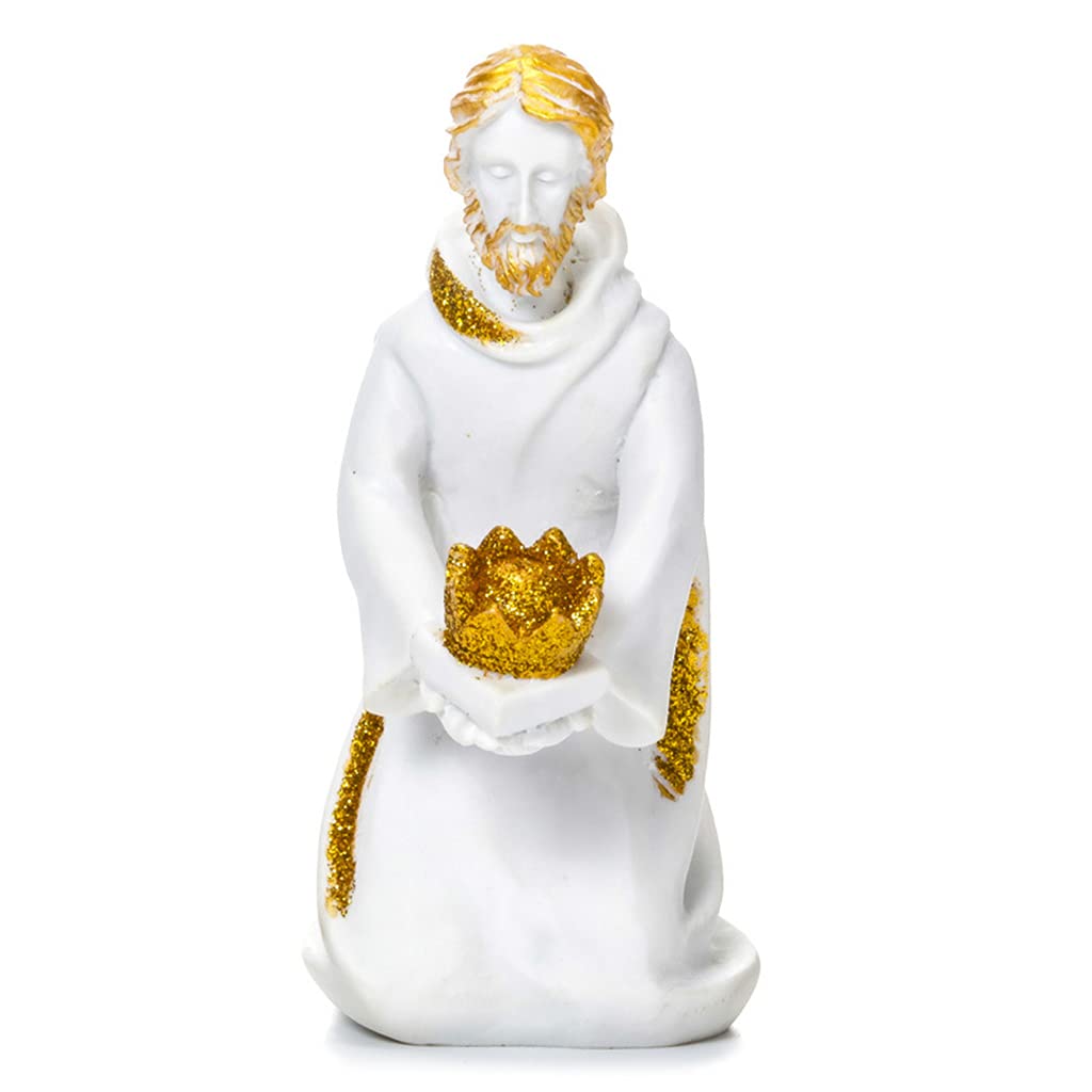 Tsophreniq Furnishing Articles Resin Statue Nativity Scene Christmas Living Room Table Home Decoration Sculptures Home Decor Collection Holy Figurine Religious Statue