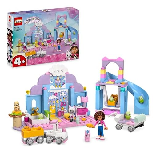 LEGO Gabby’s Dollhouse Gabby’s Kitty Care Ear - Animal Toy with a Car, Slide, Figures & Doll's House Accessories - Birthday Gift for 4+ Year Old Girls - 10796