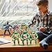 KLUKGE 6-Packs Turtles Action Figures 4.7 Inches Turtles Toys Multi-Jointed Movable Cartoon Turtle Toy Set Birthday Gifts for Friends and Fans