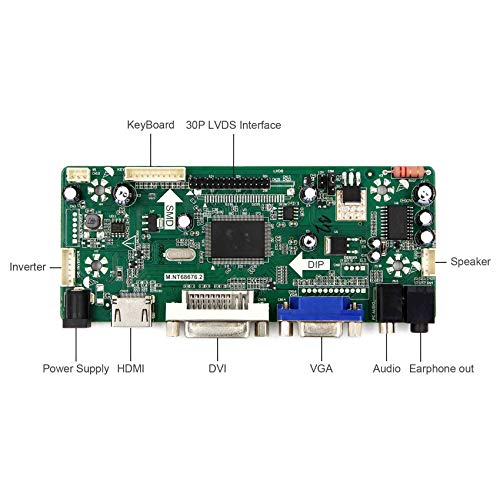 Image of VSDISPLAY 10.4'' 1024x768 IPS LCD Screen VS140T-003A with VGA DVI Board Kit