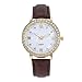 KaloryWee Montre Femme Bracelet Montre Pas Cher Fashion La Mode Luxe Bandage Sport Montre Cuir Cadeau Anniversaire Saint-Valentin Cadran Rond Acier Inoxydable Quartz Poignet Aiguille Casual