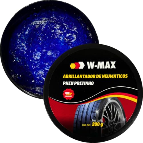 Pneu Pretinho W-max Gel 200g Brilho e Proteção Revitaliza e Restaura o Pneu Preserva e Deixa Brilho Wurth