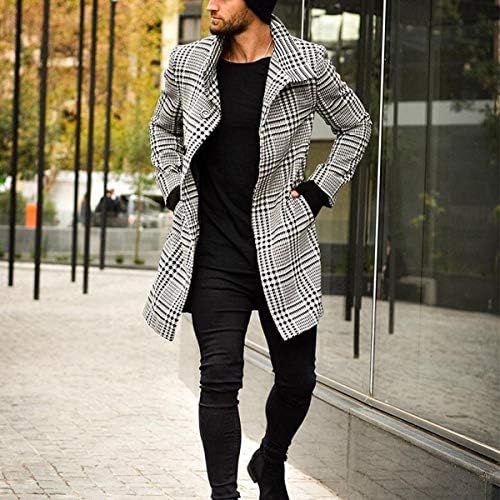grey plaid peacoat