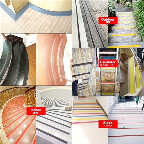 Protectores de escaleras antideslizantes de vinilo autoadhesivo 7