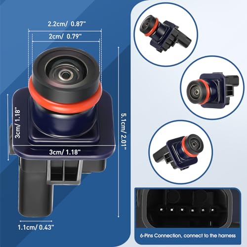 Image of Rear View Backup Reverse Camera Fit for Lincoln MKS 2013-2016,Safety Parking Back Up Assist Camera OE Number EA5T-19G490-AA EA5T19G490AA EA5Z-19G490-B DA5Z-19G490-A