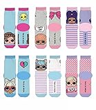 6 Paar LOL Surprise Mädchen Socken Kinder Strümpfe mehrfarbig / 23-26
