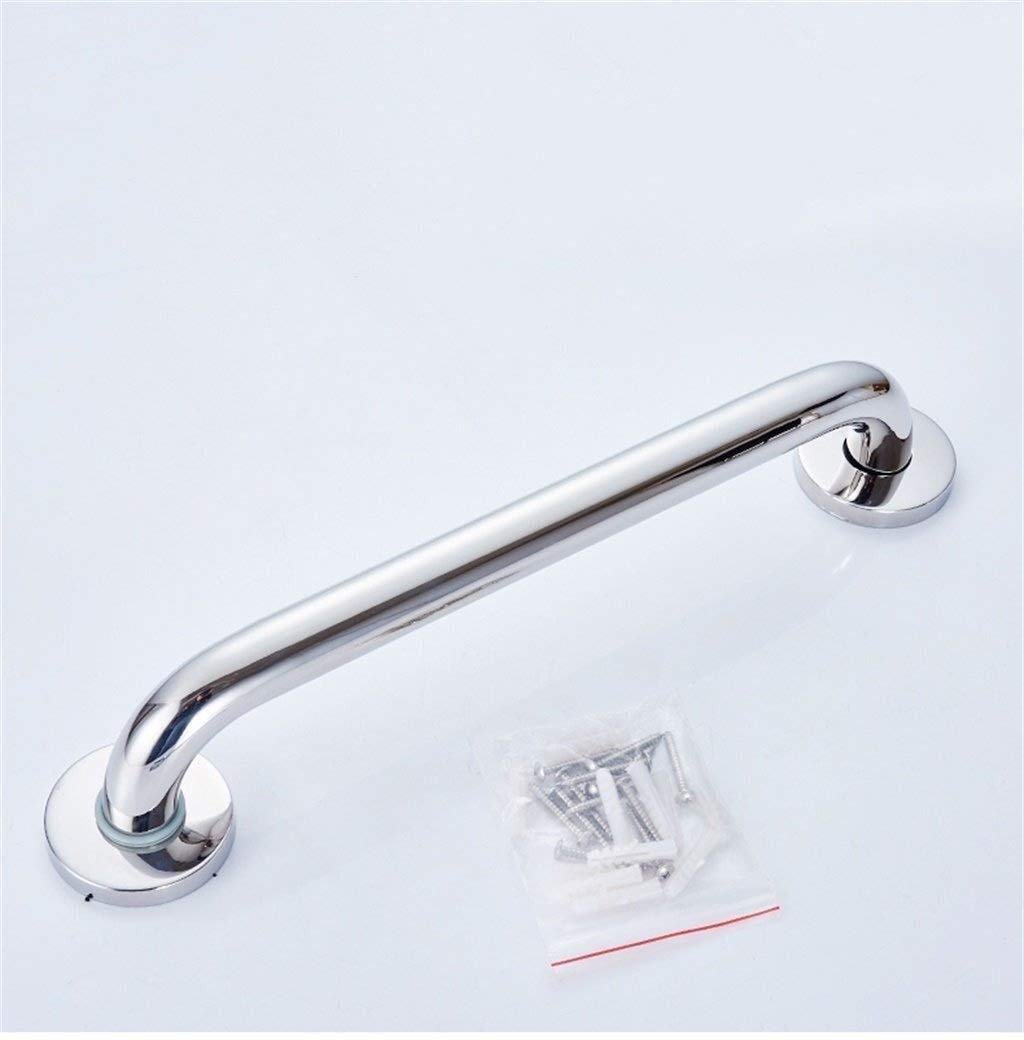 Barra de Apoyo para baño, pasamanos de Seguridad, asidero de Ducha para niños y Ancianos con discapacidad, Acero Inoxidable Antideslizante, toallero (Plata, 48 cm)
