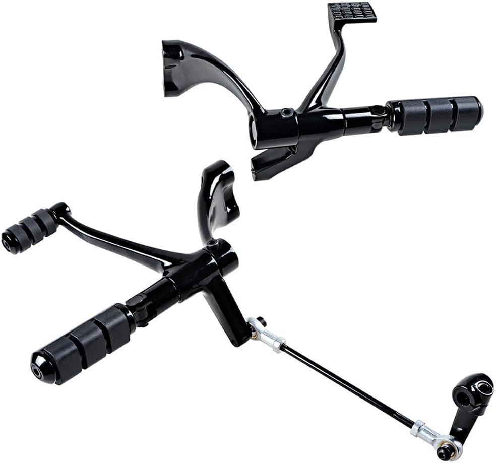 Aluminum Forward Controls Completed Black Kit w/Peg Levers Linkage for Harley Sportster 48 72 Custom Iron Superlow Roadster XL 1200 883 2004 2005 2006 2007 2008 2009 2010 2011 2012 2013