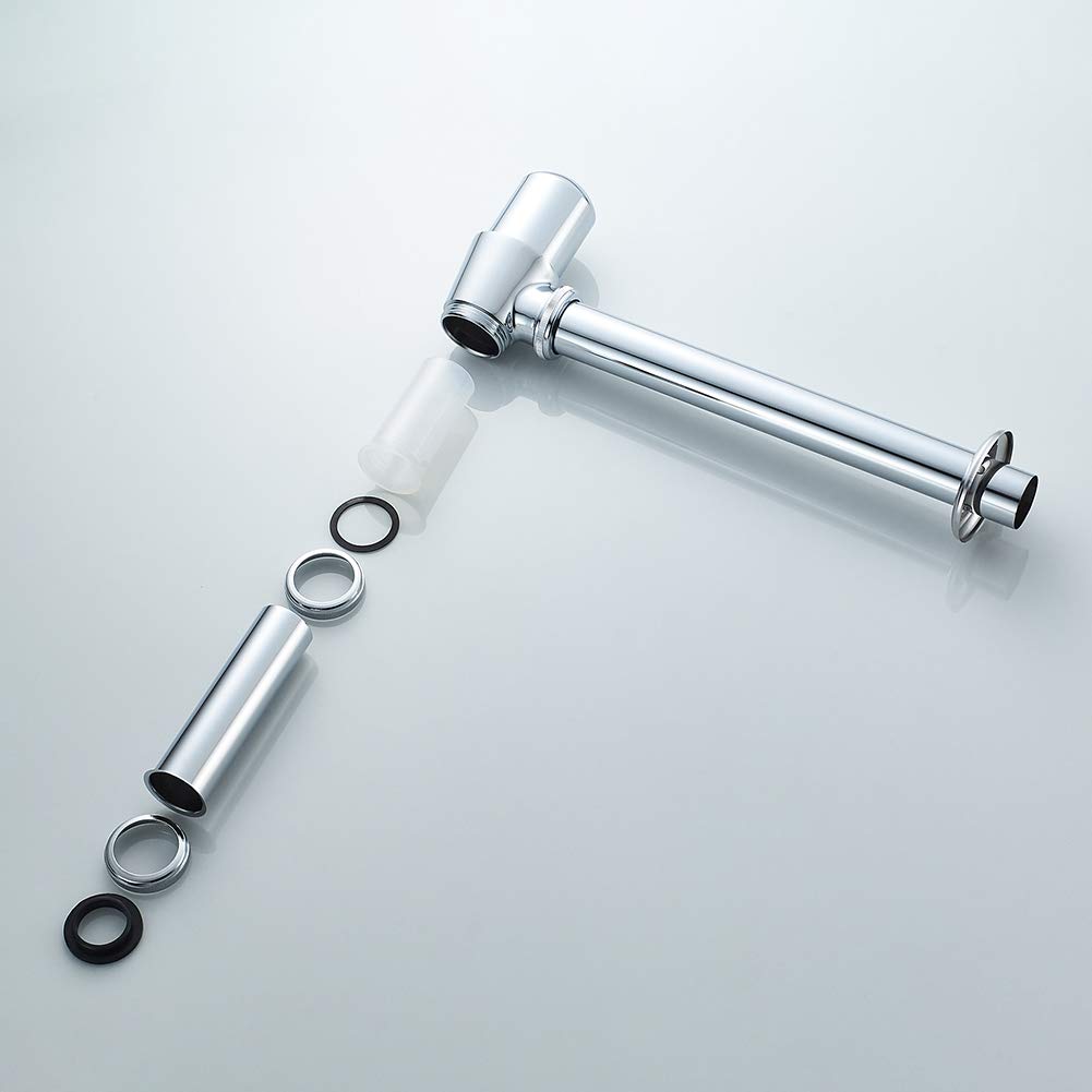 Ibergrif Sifón Universal para Fregadero 1-1/4 pulgadas x 32 mm, Sifón Antiolor, Regulable en Altura, Desagüe Metálico, Impermeable, Cromado, M20505