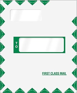 EGP Offset Window Tax Return Mailing Envelope, Peel and Seal, Quantity 100, Size 9 5/8 x 11 5/8