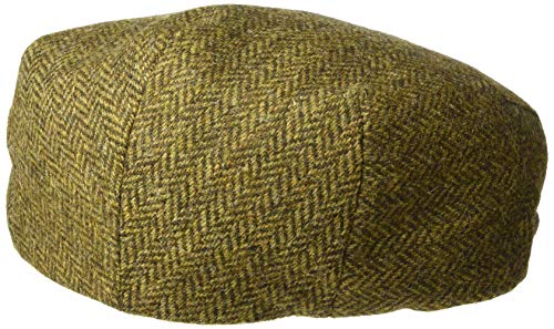 Flat Cap for Men Made in Ireland Irish Hat Flat Cap 100% Irish Wool Brown L - Thumbnail 2