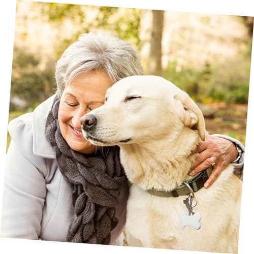 Toyvian 2 Sätze Haustiermarke Wille Hundemarke Anhänger Selber Machen Hundetags Hund Namensschild Hundemarke Individuell Stichworte Code Silber Rostfreier Zufällige Farbe 6 Stück * 2