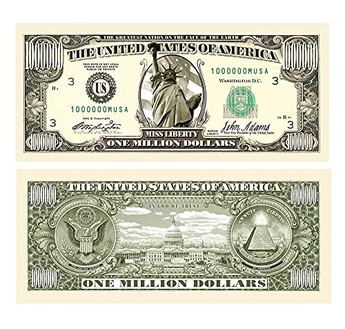 STATUE OF LIBERTY MILLION DOLLAR BILL (10 bills)