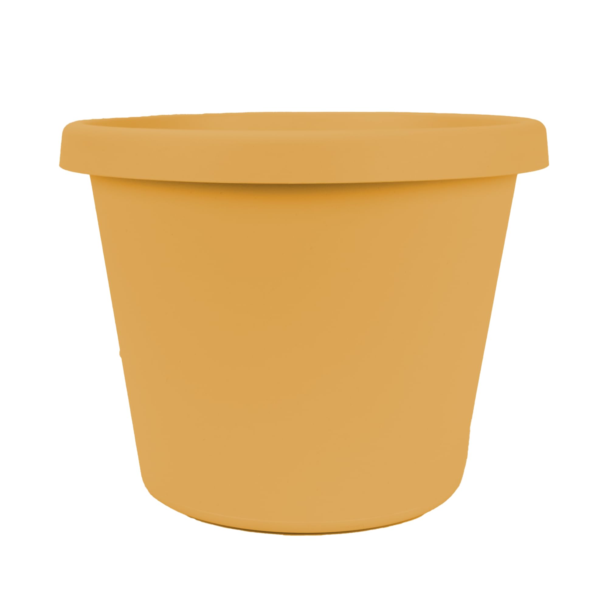 The HC Companies Prima Round Plastic Plant Pot w/Rolled Rim - Lightweight & UV Resistant Flower Pot for Herbs & More - Outdoor & Indoor Plant Pots w/