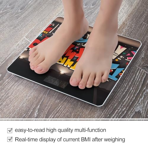 Báscula digital de baño Graffiti Hip Hop con plataforma amplia miniatura 5