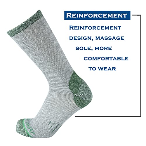Merino Wool Men Crew Socks Warm Socks Athletic Socks for Men, Suitable for Hiking,Trekking,Camping …2