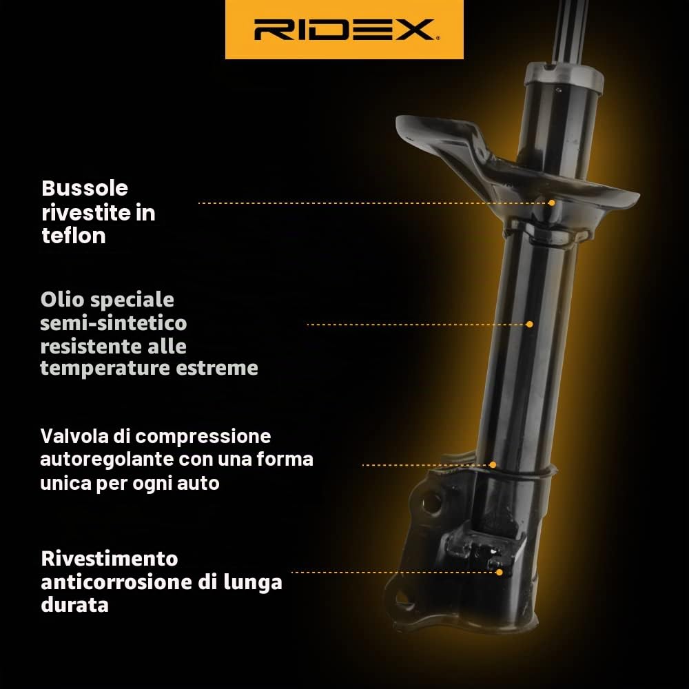 RIDEX 854S1598 2x Ammortizzatore Anteriore Anteriore Destra Anteriore Sinistra Compatibilità con BMW 3 Sedan E36