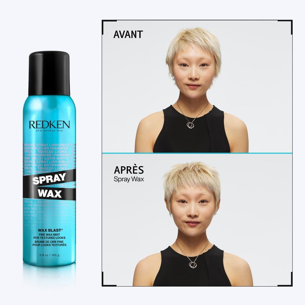 REDKEN - Cire Cheveux En Spray - Contrôle Moyen & Fini Brillant Satiné - Vegan - Formule Testée Dermatologiquement - Glycérine & Vitamine E - Tous Types De Cheveux - Spray Wax - 150 ml