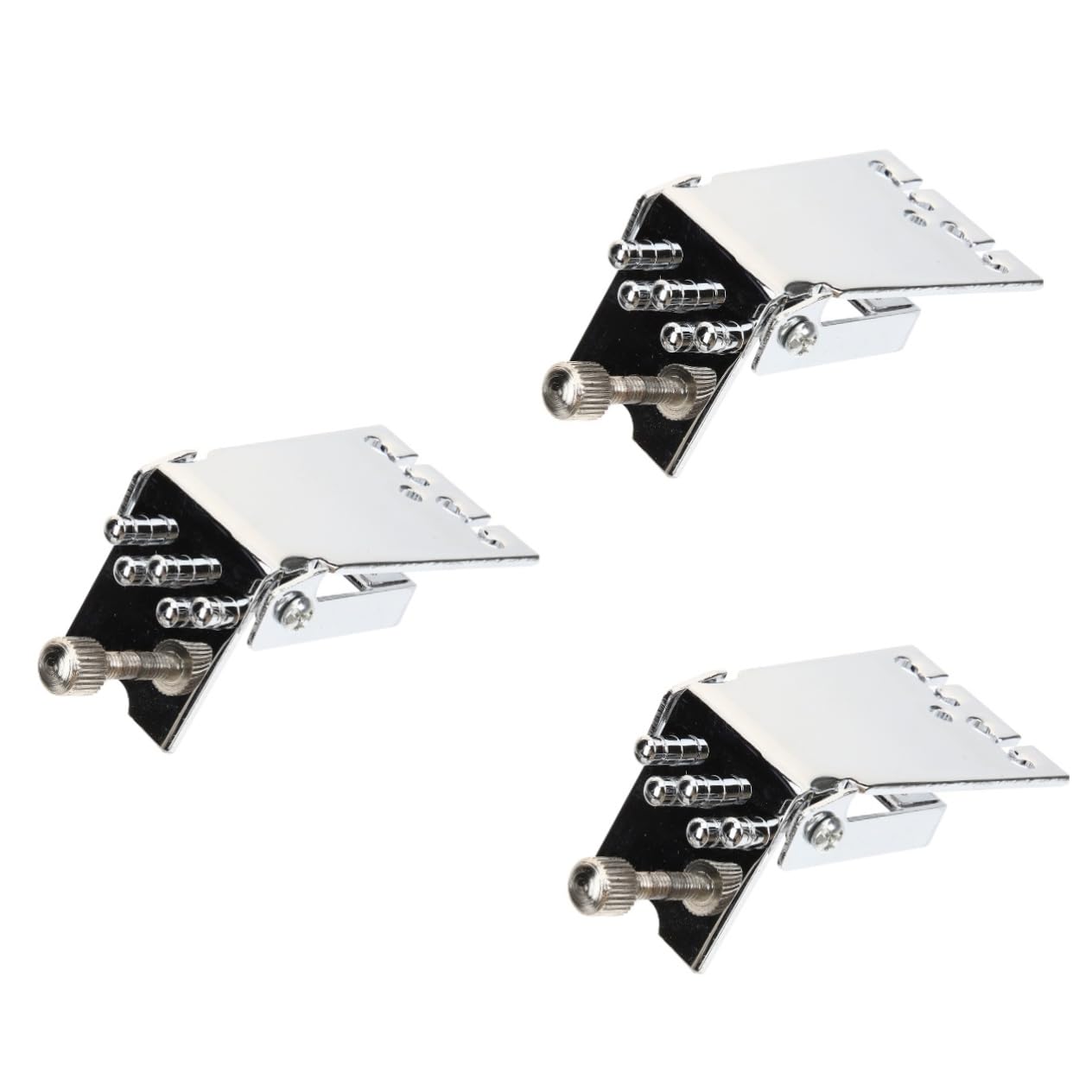 ibasenice 3stücke Metal Banjo Tailpiece Saiten-banjo Robuste Chromkonstruktion Installieren Verbessert Spielbarkeit Perfektes Zubehör Für Musiker