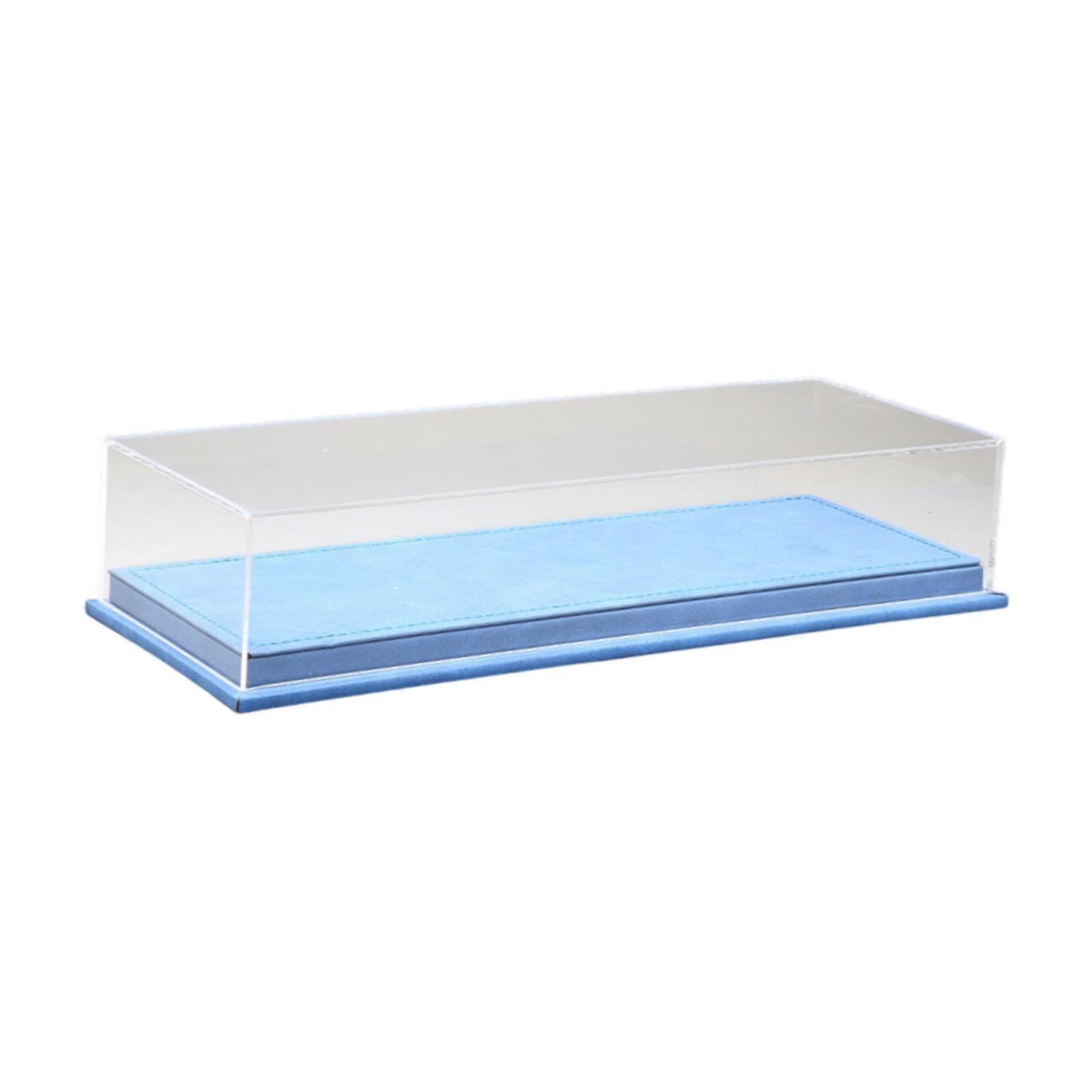 Acryl Vitrinenkasten für Modellautos Im Maßstab 1:64, Aufbewahrungsbox für Spielzeugautos, Transparenter Und Staubdichter Organizer, Blau
