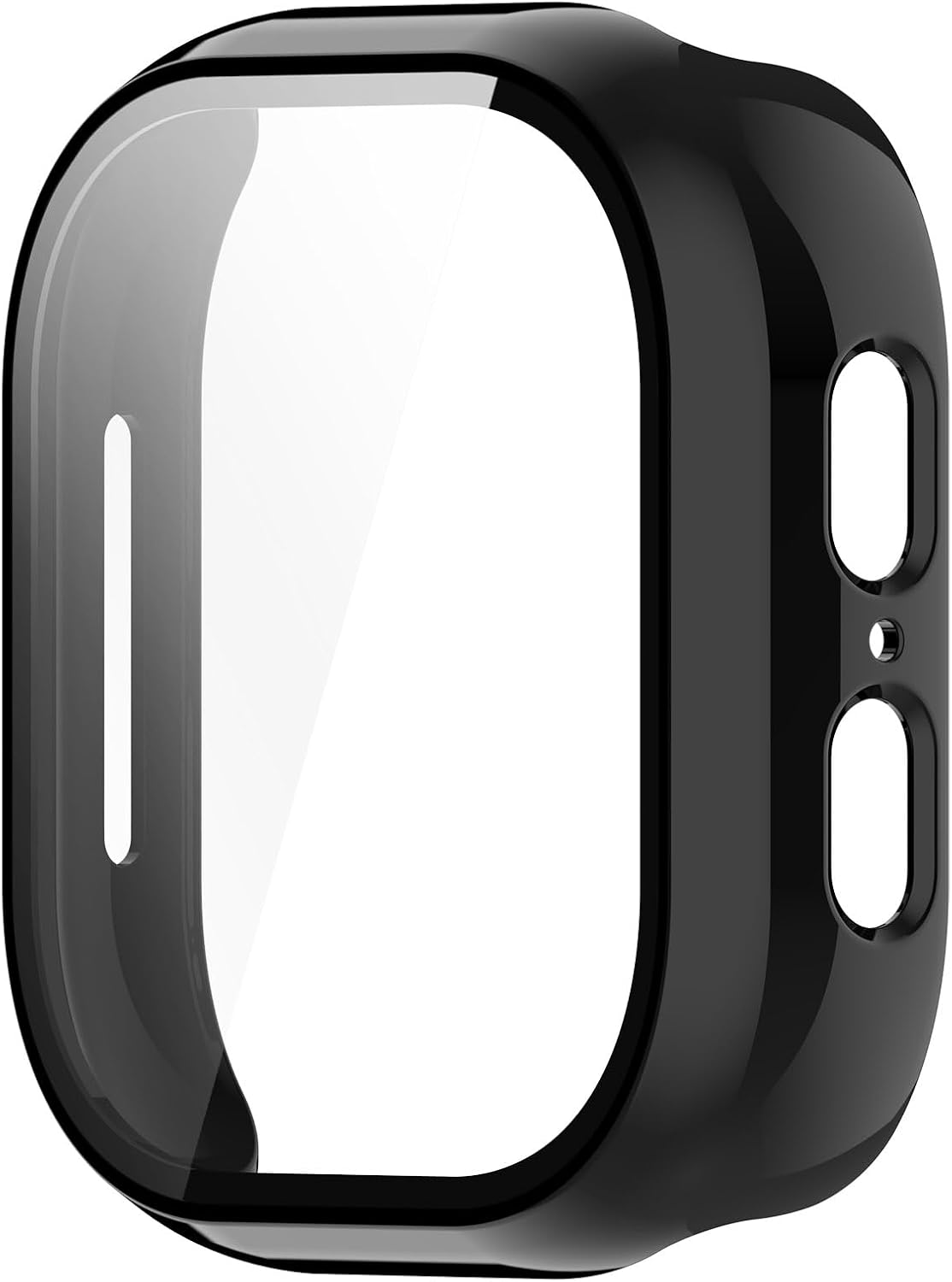 Screen Protector Case Compatible with Gizmo Watch 2 for Kids, Full Coverage Hard PC Plated Bumper Cover Protective Cases Frame Tempered Glass Screen Protector for Gizmo Watch 2 Boys Girls (Black) image 4