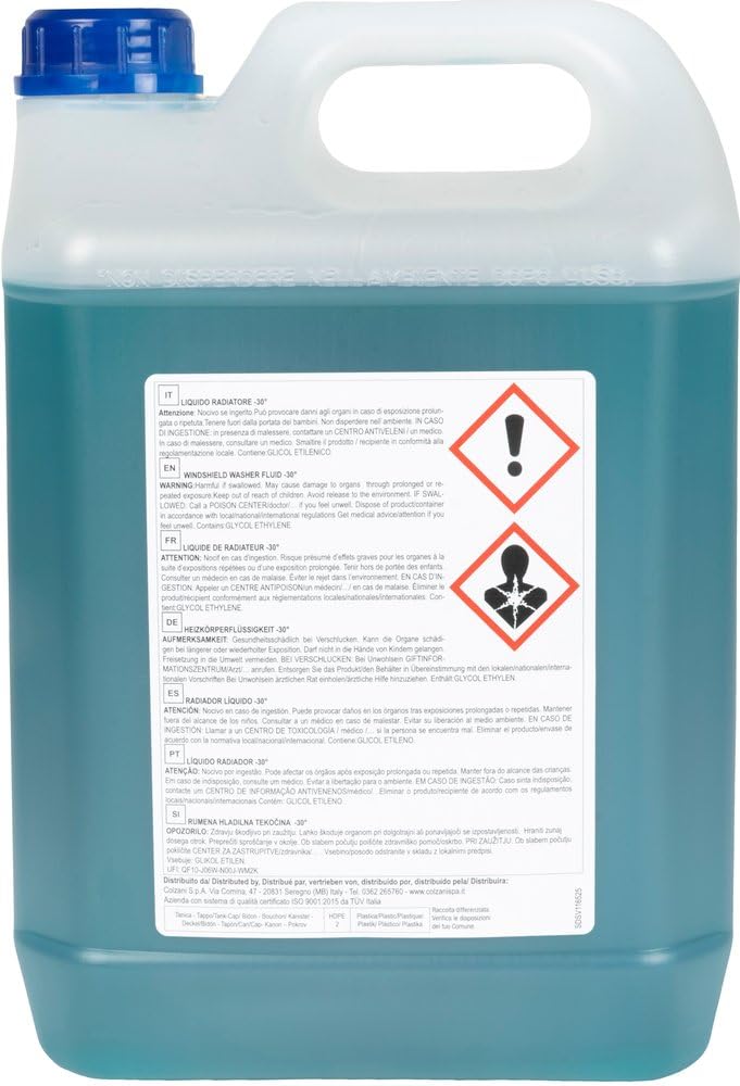 Start - Liquido Radiatore Antigelo 5 Litri Pronto Uso - Protezione Estesa da -30°C a +120°C, Compatibile con Radiatori in Alluminio, Ghisa e Leghe, Ideale per Auto, Furgoni e Veicoli Industriali