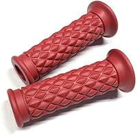 Vista 10 de Par retro de goma motocicleta mango agarre 7/8 "0.866 in Bar End Grips universal para Cafe Racer moto manillar agarre