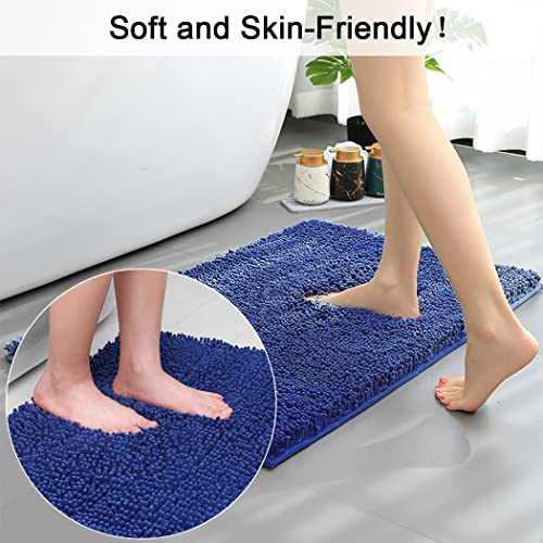 Hodeacc Rutschfeste Badematten-Set, hohe Wasseraufnahmedichte, weiche Mikrofaser, WC-Vorleger, WC-Sockelmatte… – Bild 5