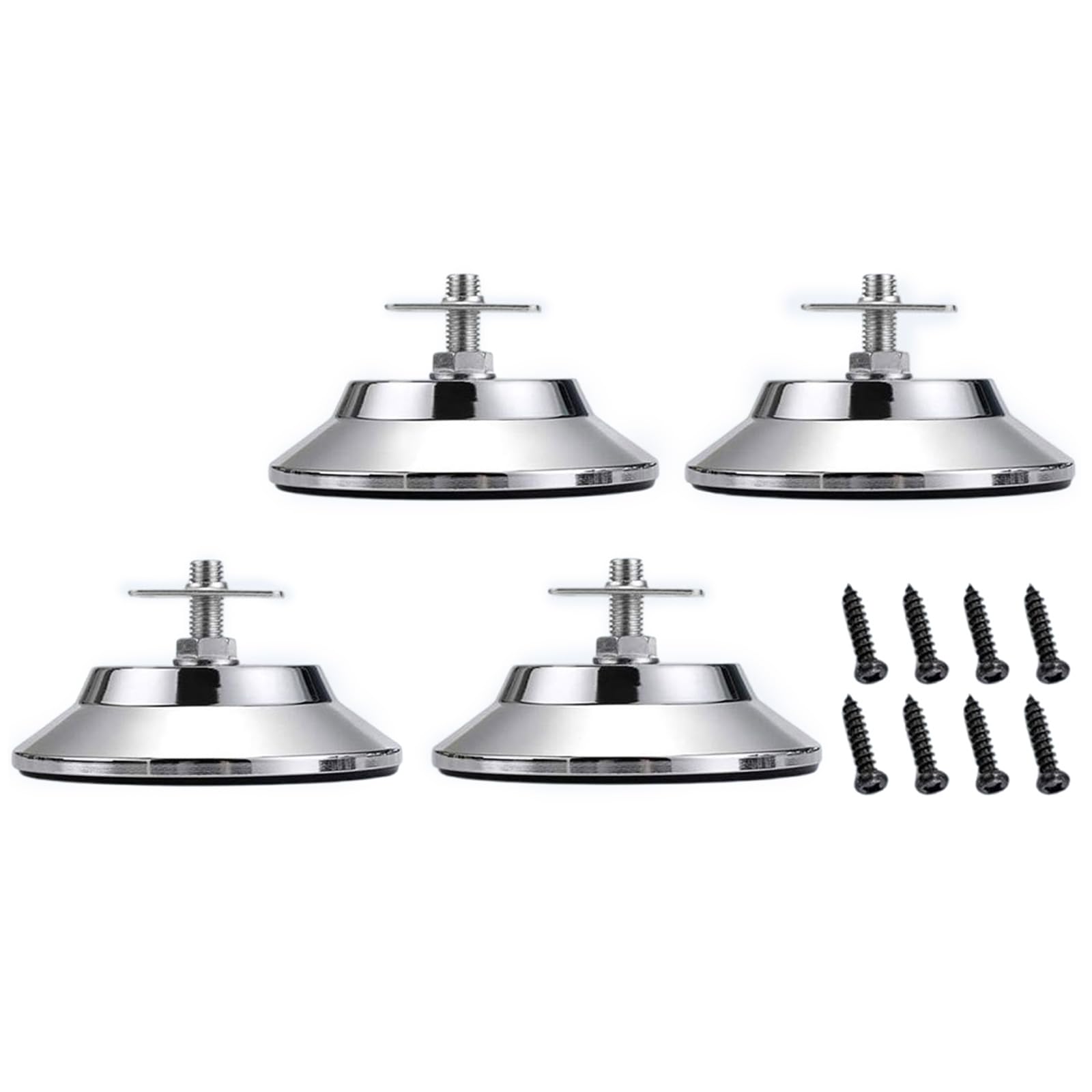COOLHOOD 4Pcs Metal Billiard Table Leg Levelers Adjustable Billiard Table Feet Table Height Raisers Feet Easily to Install