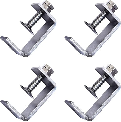 Miniatura 7 de BOLWHAO Abrazaderas de madera con abrazadera en C de acero inoxidable, abrazadera en forma de tigre resistente con aberturas de mandíbula anchas