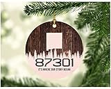 1-sided design, 3 inches white MDF Plastic decorative Christmas ornament. Ribbon for hanging included. Great home decor for christmas and other holidays. They are fabulous holiday decorations, add to your collection year after year! Give this ornamen...