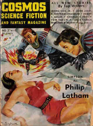 Cover of Cosmos Science Fiction and Fantasy Magazine, March 1954