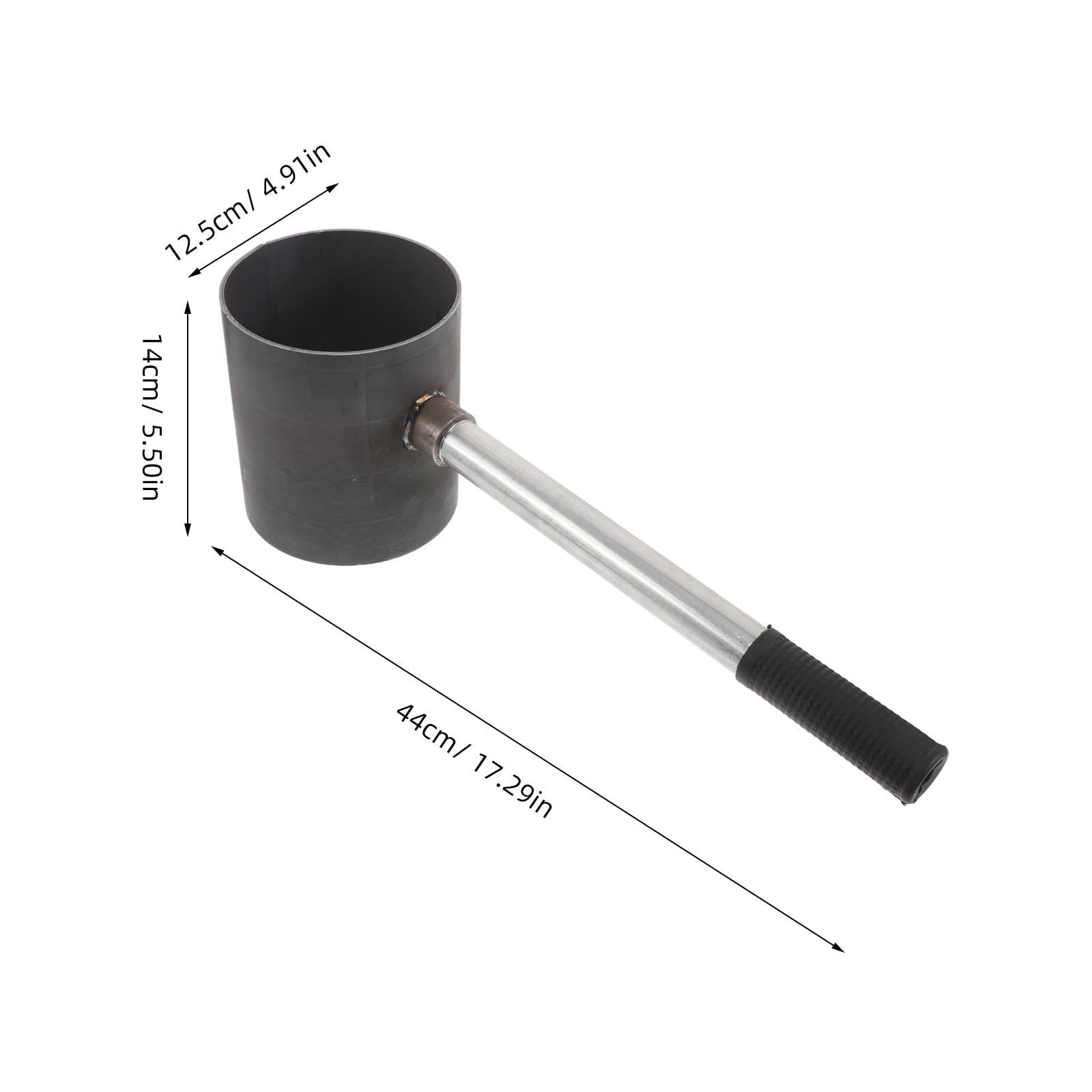 NUOBESTY Grill Chimney Starter in Acciaio Nero, BBQ Coal Chimney Starter Portatile da 12 CM x 14 CM, Maniglia per Safe Handling, per Picnic e Barbecue