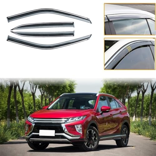 Déflecteurs de vent de voiture pour Mitsubishi Eclipse Cross 2018-2019 de 4 pièces