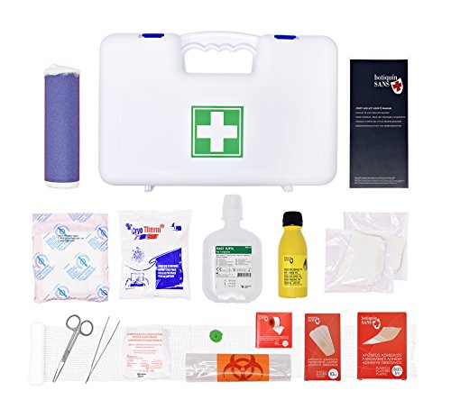 Set Sicurezza Veicolo Kit Pronto Soccorso Auto 3 In 1 2024 - Cassetta + Gilet Sicurezza + Triangolo - Norma EN ISO 20471 Estintore Polvere 6 Kg