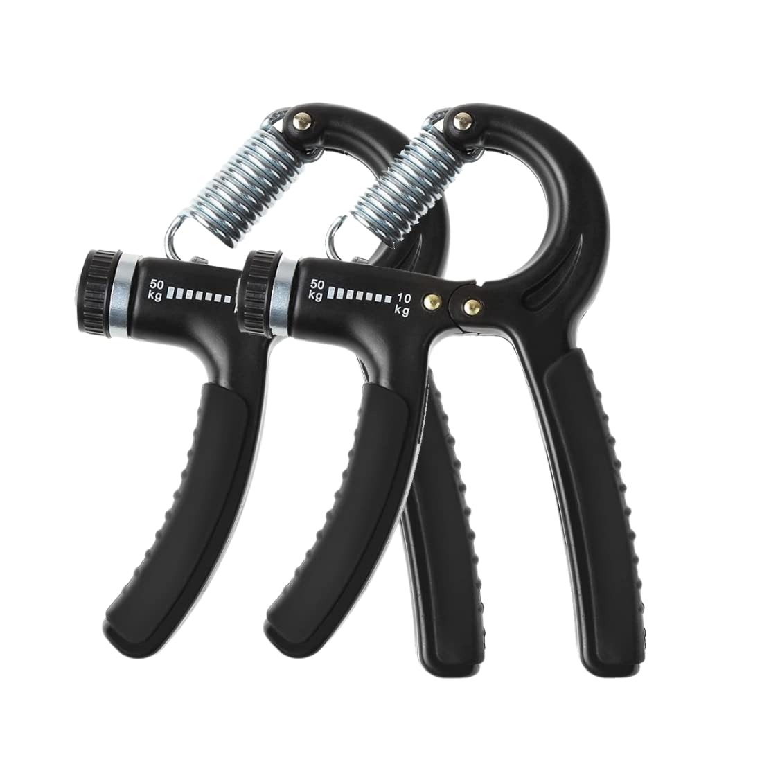 KARBD Hand Grip Strengthener Adjustable Resistance 50 kg Weight for Gym Workout Home Use Physiotherapy Carpal Tunnel Relief Forearm Wrist Exerciser Squeezer Gripper Training Equipment (Black, Pack of 2) (B0B613X9HW) Amazon Price History, Amazon Price Tracker